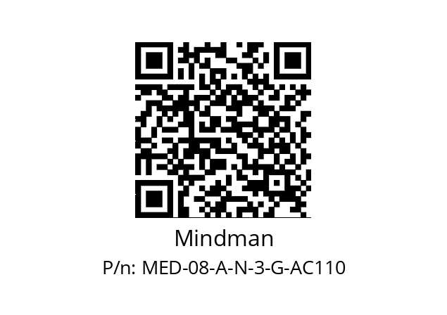   Mindman MED-08-A-N-3-G-AC110