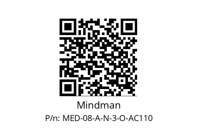   Mindman MED-08-A-N-3-O-AC110