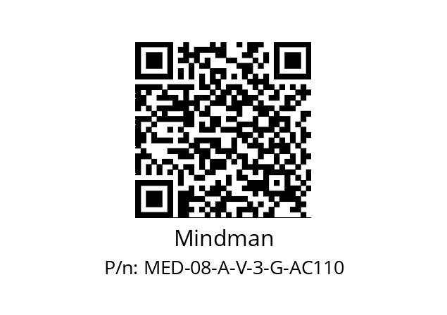   Mindman MED-08-A-V-3-G-AC110