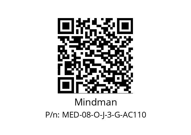   Mindman MED-08-O-J-3-G-AC110