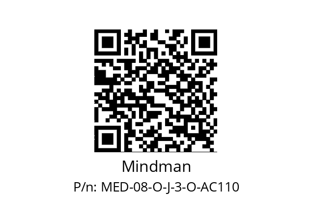   Mindman MED-08-O-J-3-O-AC110