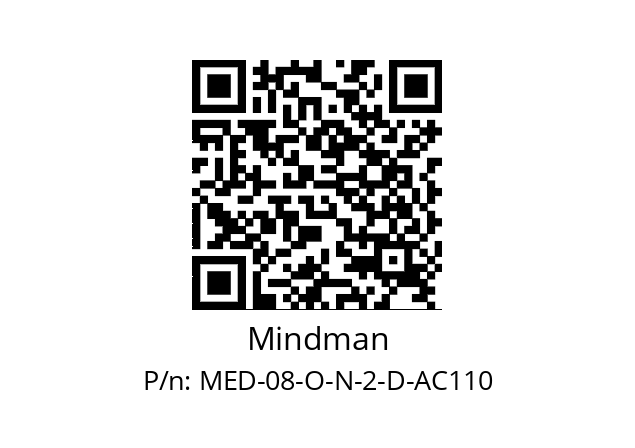   Mindman MED-08-O-N-2-D-AC110