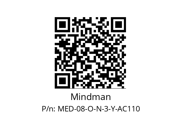   Mindman MED-08-O-N-3-Y-AC110