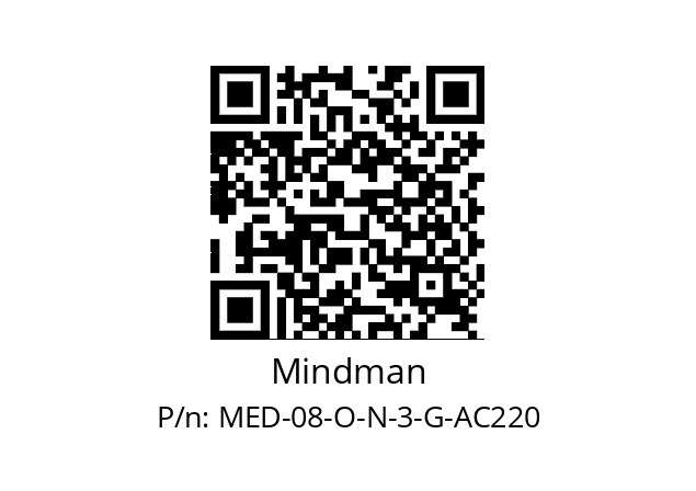   Mindman MED-08-O-N-3-G-AC220