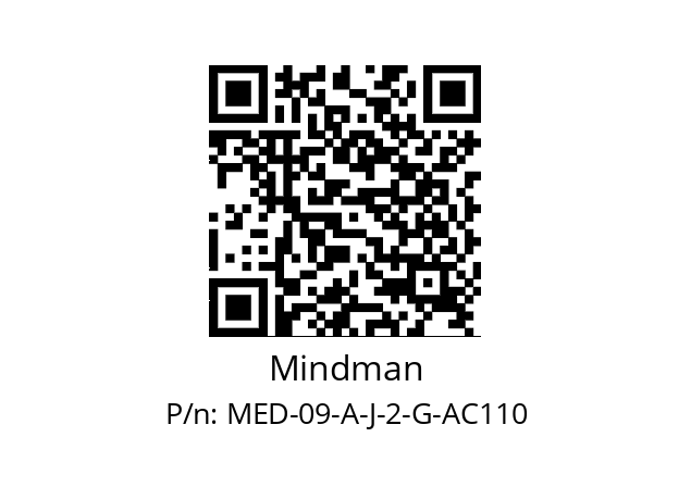   Mindman MED-09-A-J-2-G-AC110