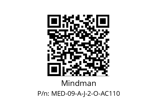   Mindman MED-09-A-J-2-O-AC110