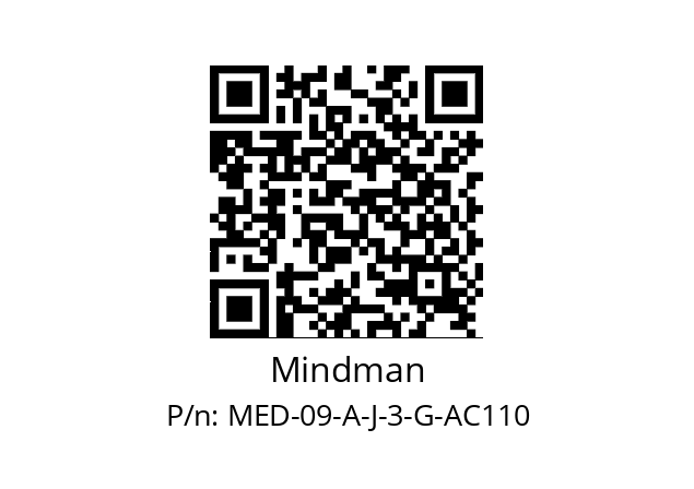   Mindman MED-09-A-J-3-G-AC110