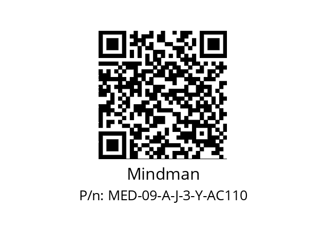   Mindman MED-09-A-J-3-Y-AC110