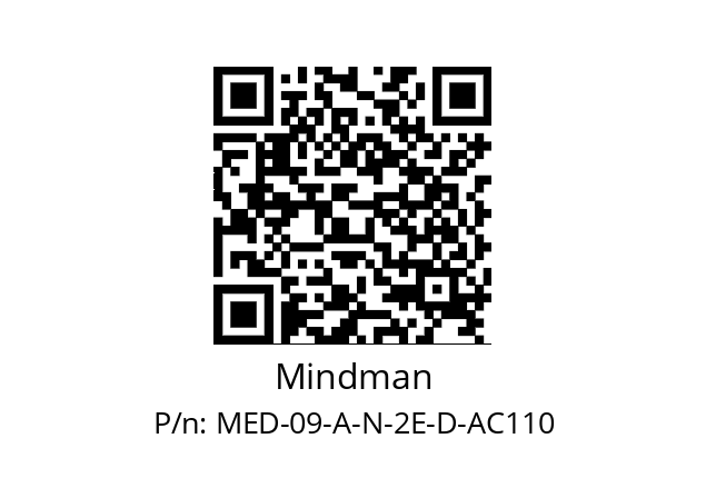   Mindman MED-09-A-N-2E-D-AC110