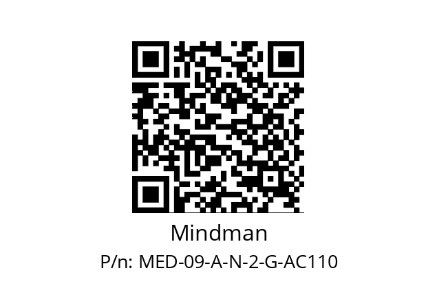   Mindman MED-09-A-N-2-G-AC110