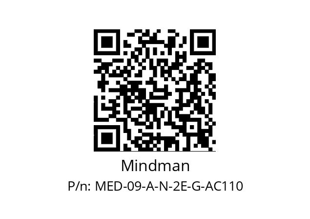   Mindman MED-09-A-N-2E-G-AC110