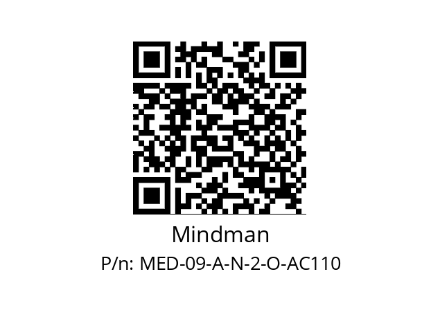   Mindman MED-09-A-N-2-O-AC110