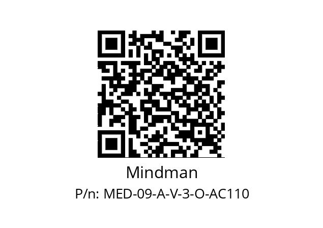   Mindman MED-09-A-V-3-O-AC110