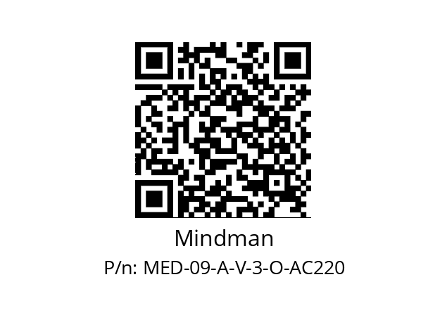   Mindman MED-09-A-V-3-O-AC220