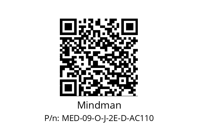   Mindman MED-09-O-J-2E-D-AC110