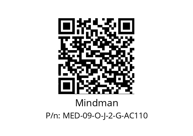   Mindman MED-09-O-J-2-G-AC110