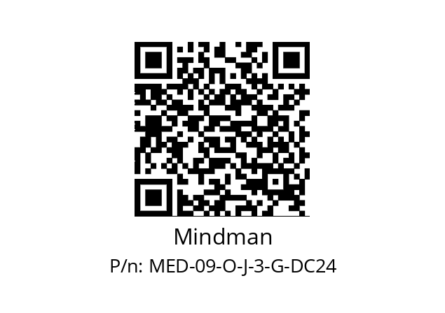   Mindman MED-09-O-J-3-G-DC24