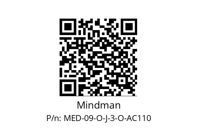   Mindman MED-09-O-J-3-O-AC110