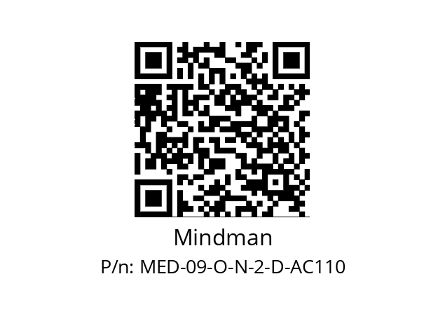   Mindman MED-09-O-N-2-D-AC110