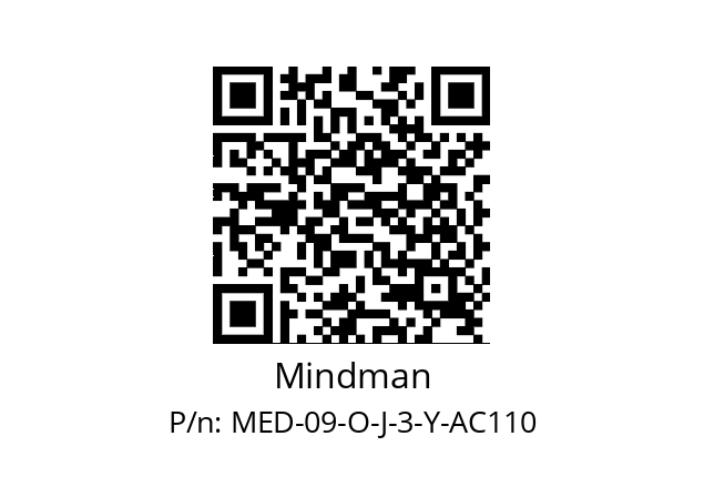   Mindman MED-09-O-J-3-Y-AC110