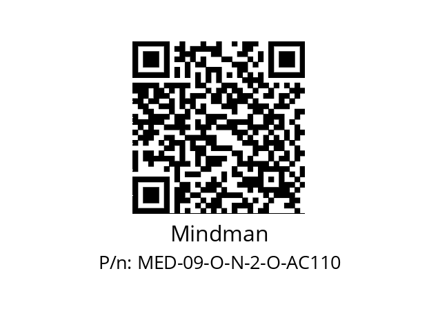   Mindman MED-09-O-N-2-O-AC110