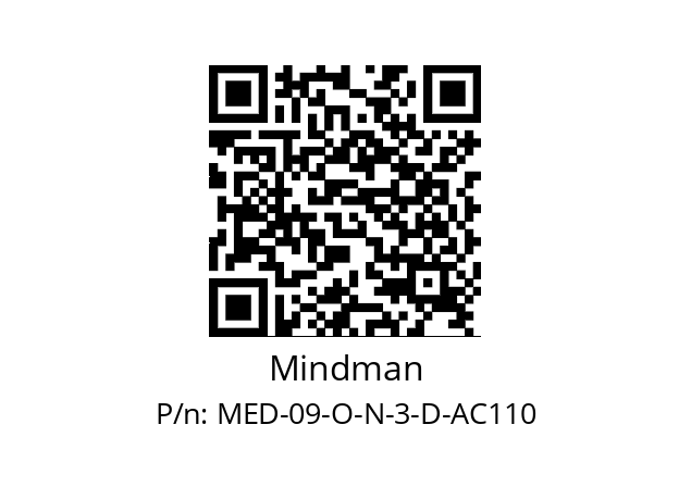   Mindman MED-09-O-N-3-D-AC110