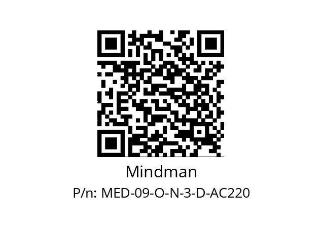   Mindman MED-09-O-N-3-D-AC220