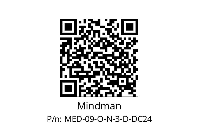   Mindman MED-09-O-N-3-D-DC24