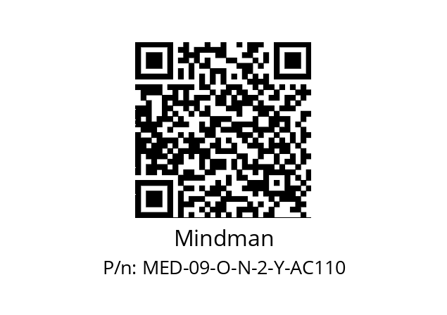   Mindman MED-09-O-N-2-Y-AC110