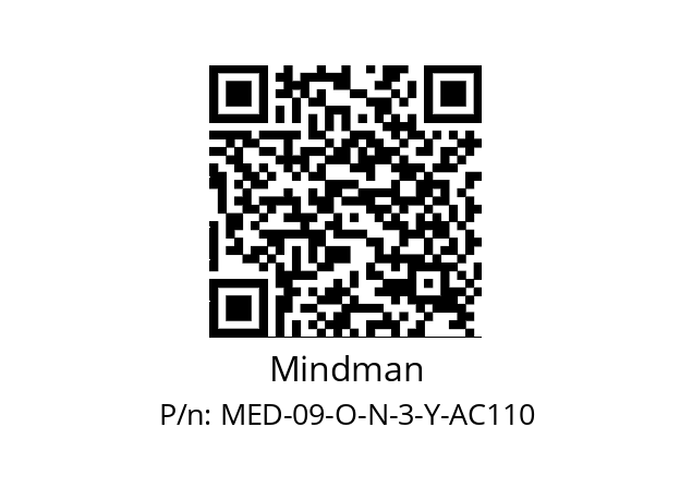   Mindman MED-09-O-N-3-Y-AC110