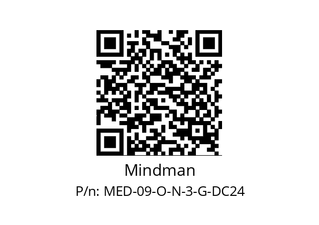   Mindman MED-09-O-N-3-G-DC24