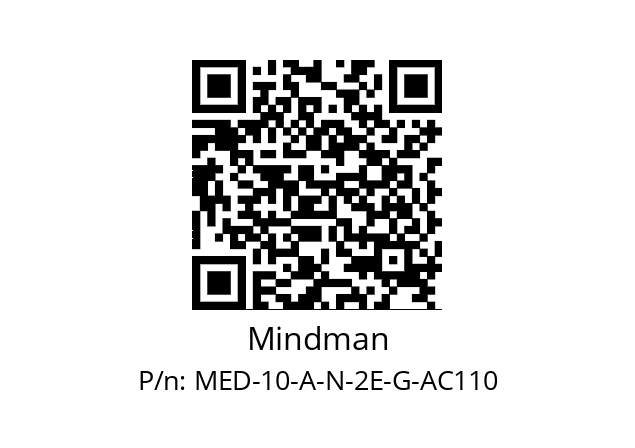   Mindman MED-10-A-N-2E-G-AC110