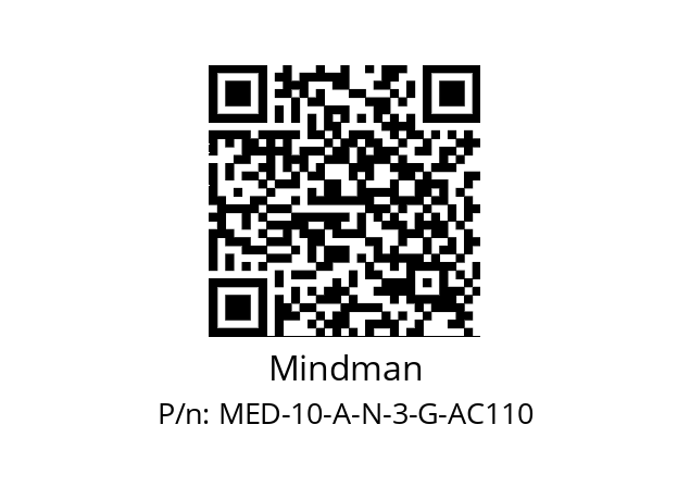   Mindman MED-10-A-N-3-G-AC110