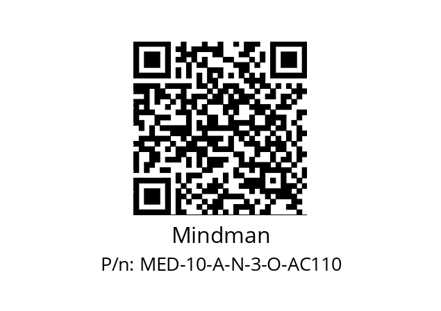   Mindman MED-10-A-N-3-O-AC110