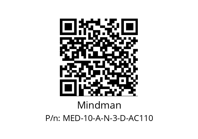   Mindman MED-10-A-N-3-D-AC110