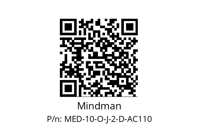   Mindman MED-10-O-J-2-D-AC110