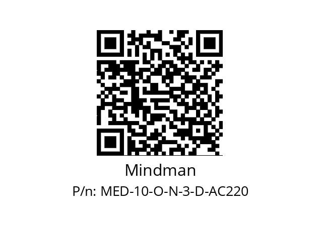   Mindman MED-10-O-N-3-D-AC220