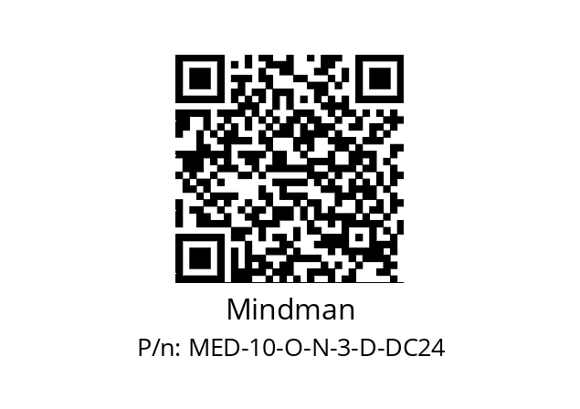   Mindman MED-10-O-N-3-D-DC24