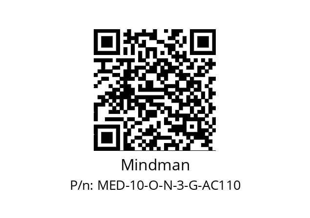   Mindman MED-10-O-N-3-G-AC110