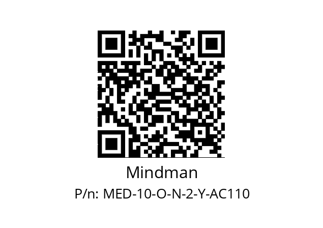   Mindman MED-10-O-N-2-Y-AC110