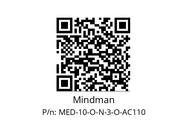   Mindman MED-10-O-N-3-O-AC110