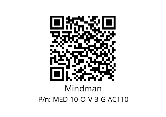   Mindman MED-10-O-V-3-G-AC110