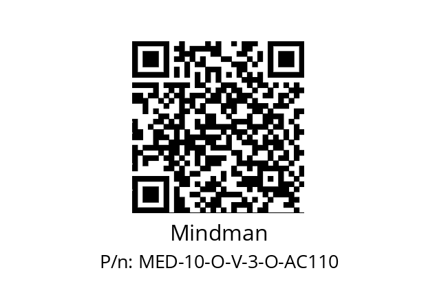   Mindman MED-10-O-V-3-O-AC110