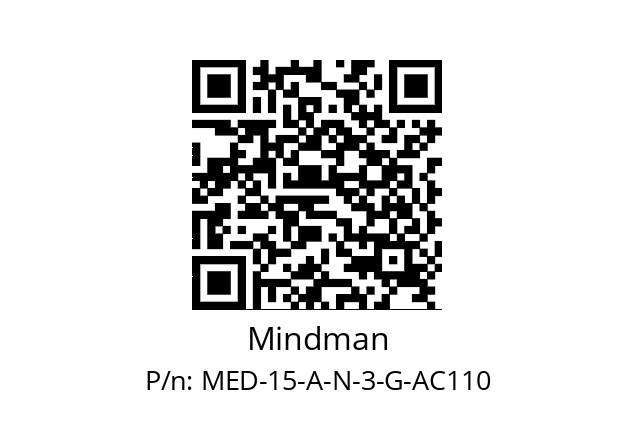   Mindman MED-15-A-N-3-G-AC110