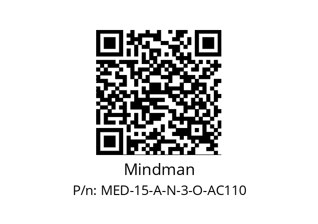   Mindman MED-15-A-N-3-O-AC110