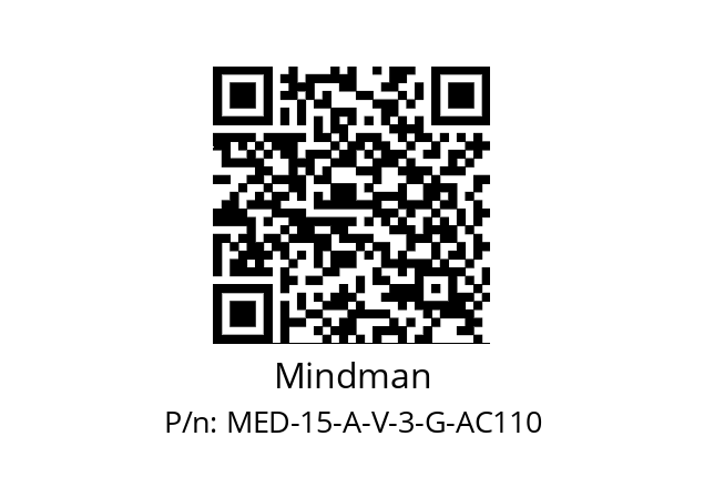   Mindman MED-15-A-V-3-G-AC110