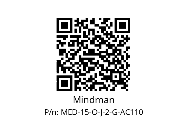   Mindman MED-15-O-J-2-G-AC110