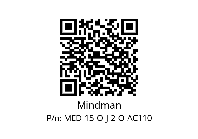   Mindman MED-15-O-J-2-O-AC110