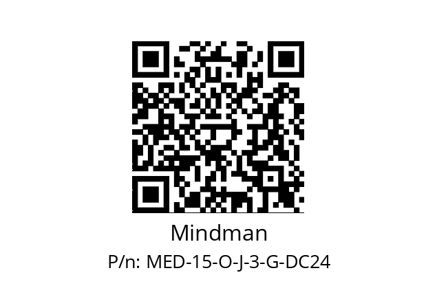   Mindman MED-15-O-J-3-G-DC24