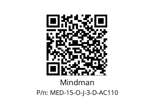   Mindman MED-15-O-J-3-D-AC110